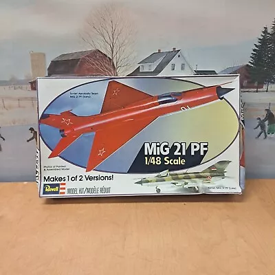 1977 REVELL MIG 21 PF Jet Model Kit 1/48 Scale  • $24.99