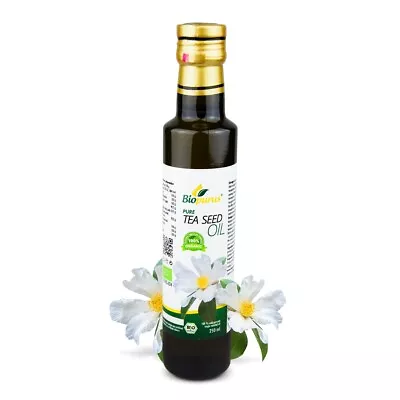 Biopurus Certified Organic Cold Pressed Tea Seed / Camellia Oleifera Oil 250ml • £20.10