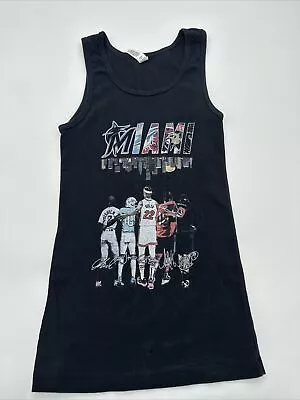 Miami Sports Tank Top Women Small Black Spell Out Bella+Canvas…#3621 • $4.50