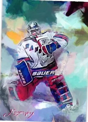Mike Richter 2019 Authentic Artist Signed Limited Edition Print Card 50 Of 50 • $17