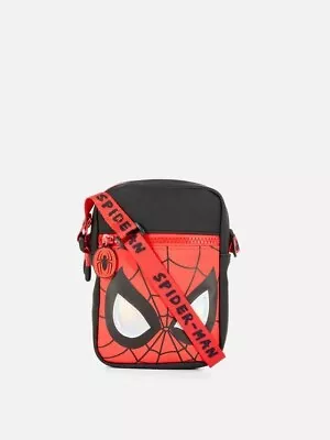 Primark Marvel Spiderman Crossbody Bag Travel Boys Holiday School Red Black New • £11.99