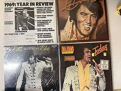 Lot Of  4 Vintage Elvis Presley Classic Vinyl LP Record Albums GREAT CONDITION • $49.90