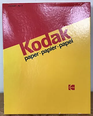 Vintage 1990s Kodak Photographic Darkroom Paper Box Exposed Paper 14” X 11” • £26.02