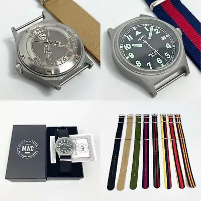 Personalised G10 MWC Military Watch 100M Engraved Wristwatch Any Logo Any Text • £145
