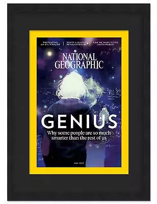 National Geographic Magazine Display Frame - Includes Acrylic Backing And Blac • $37.95