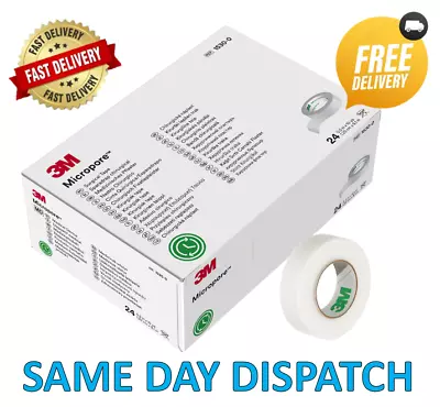 3m Micropore Tape 1.25cm X 9.1m Surgical Medical Eyelash Tape Premium Quality • £0.99