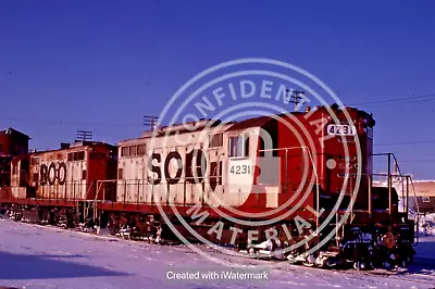 Original Kodachrome Soo Line Railroad Gp7 # 4231 Minneapolis Mn 1985 • $1.50