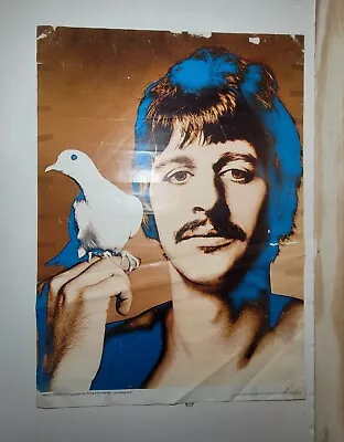 Original 1967 Vintage 'Ringo Starr' Richard Avedon Poster  BEATLES 22.5 X31 In • $49.99