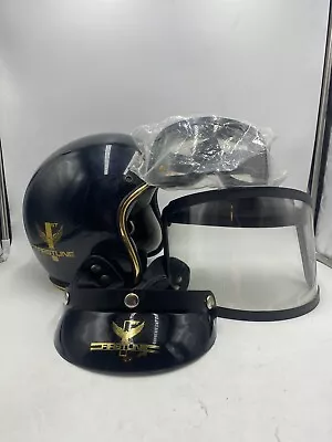 VTG Firstline Snorider Men’s Small Black Full Face Snowmobile Helmet  W OG Box • $40