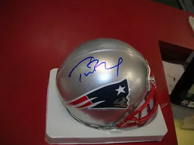 Tom Brady Signed Patriots Lunar Eclipse Mini Helmet Tristar #7752706 • $825