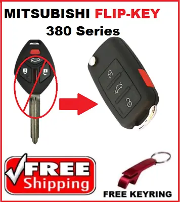 $49.75 • Buy Suitable For MITSUBISHI 380 REMOTE  FLIP KEY  KEYLESS ENTRY FOB 2005 - 2008 
