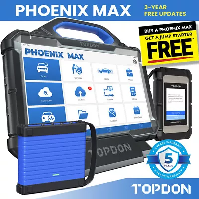 TOPDON Phoenix Max Auto Diagnostic Scanner Programming ECU Coding MaxiSys Ultra  • $3449