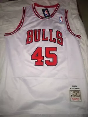 Large Chicago Bulls Michael Jordan #45 1994 NBA Jersey New (White) • $70