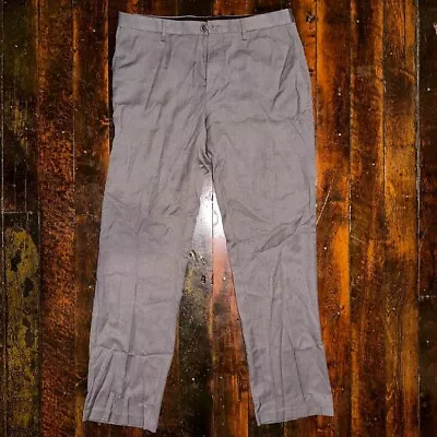 Marc Anthony Slim Fit Grey Business Casual Men's Dress Pants Size 34x32 • $18