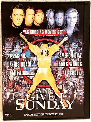 $2.99 • Buy Any Given Sunday Special Edition Director's Cut Snap Case Packaging DVD