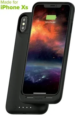 Mophie Juice Pack Air IPhone XS Battery Case Slim Black Wireless Charging • $28