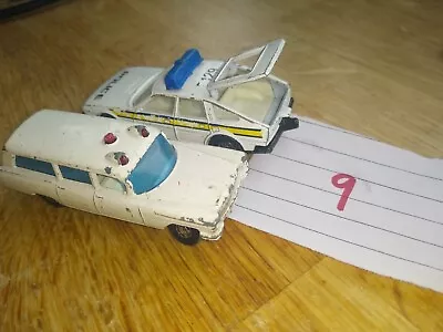 £1.99 • Buy Matchbox Cadillac Ambulance And Corgi Rover Police Car