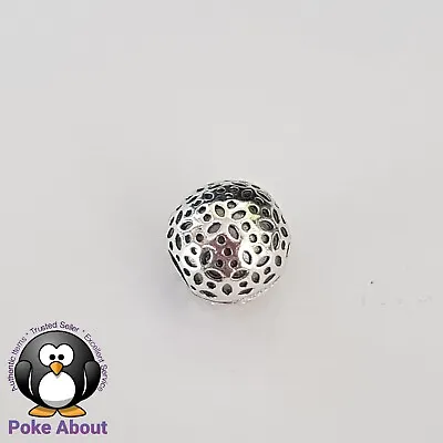 $34 • Buy Authentic Pandora Art Nouveau Lace Silver Clip Charm 791011 Retired