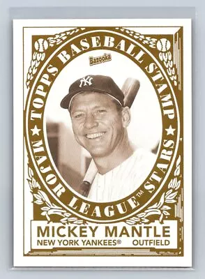 2006 Bazooka #16 Mickey Mantle Stamps New York Yankees D47 • $4.99