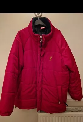 Liverpool L.F.C. Official Soccer Puffer Winter Jacket M Red Great Condition • £34.99