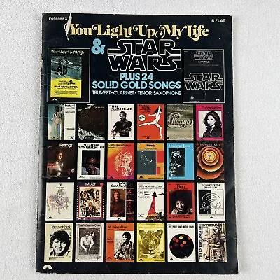 You Light Up My Life & Star Wars 24 Songs Trumpet Clarinet Sax Songbook VTG 1977 • $12.95