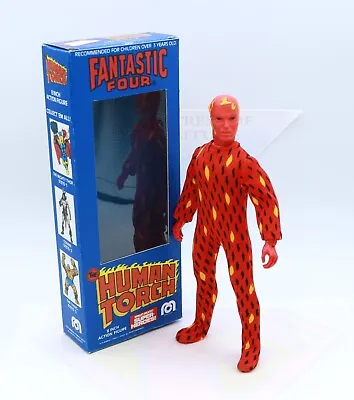 Vintage Mego Human Torch ~Original Fantastic Four 1975 Action Figure ~Repro Box • $174.88