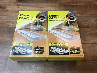 Shark Disposable Hard Floor Vacuum And Mop Pad 10 Count VACMOP Refills Lot Of 2 • $29.99
