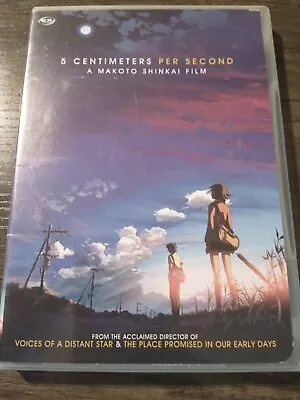 5 Centimeters Per Second Makoto Shinkai Anime Dvd G4 • $14.99