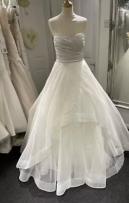 Wedding Dress Size 12 Ivory Strapless Princess Dress • £129