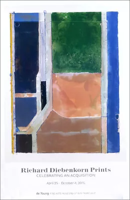 Richard DIEBENKORN Twelve Offset Lithograph Museum Poster 36 X 24 • $56.95