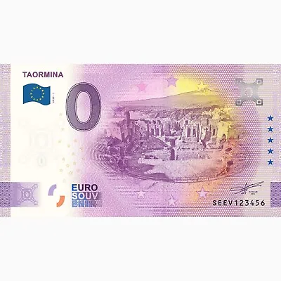 £3.18 • Buy €0 Zero Euro Souvenir Note Italy 2023 - Taormina