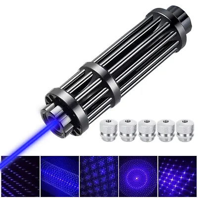 5W High Power Blue Burning Laser Pointer Adjustable Visible Beam Waterproof • $33.59