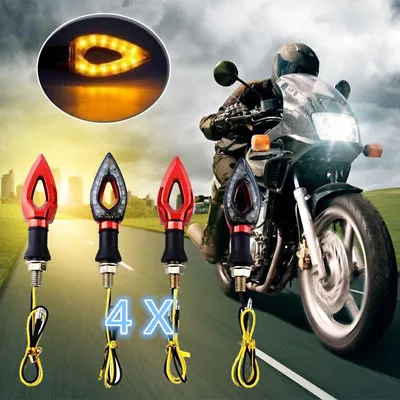 $14.30 • Buy  4x Red Motorcycle LED Turn Signal Indicator Light For Suzuki GSXR Streetfighter