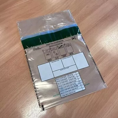 Tamper Evident Bulk Coin Bags [Now With 30% Recycled Content 255mm X 315mm + 80m • £269.99