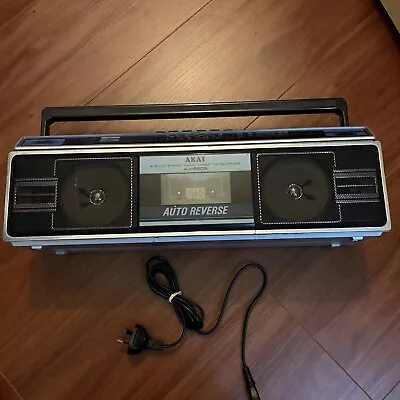 Vintage Akai AJ-R205 Boombox 4-Band AM/FM/SW Stereo Radio Cassette Recorder • $159.99