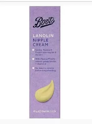 Boots Lanolin Nipple Cream For Sore Nipple & Cracked Skin • £10.50