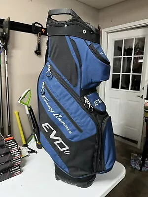 Tommy Armour EVO II 14 Way Cart Golf Bag Blue And Black New • $110