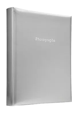 Deluxe Large Silver Self Adhesive Photo Album Hold Various Sized Photos 50 Pages • £16.95