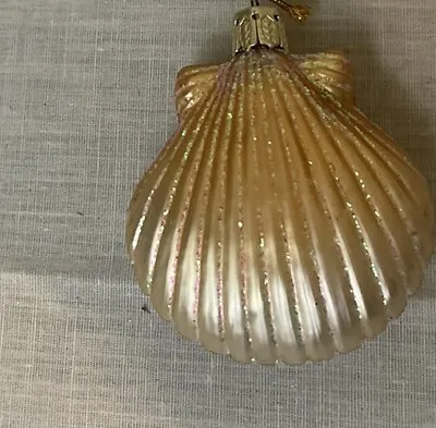 Chesapeake Bay 68827 Blown Glass Pectin Sea Shell Nautical Christmas Ornament • $14