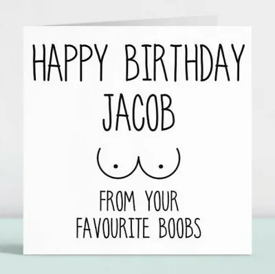 £3.49 • Buy Personalised Funny Happy Birthday Card Gift For Him Husband Boyfriend Fiancé 140