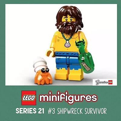 Lego Shipwreck Survivor 71029 Series 21 Collectible Minifigure Bottle Crab • $12.99