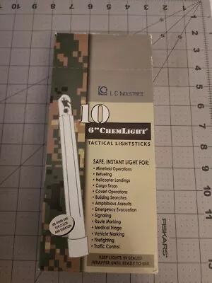 6’’ Tactical Light Sticks Glow Chemlight Military 10-Pack LC Industries - Sealed • $18