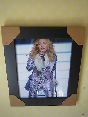 Madonna ; Hand Signed Photograph (8x10) Framed With CoA • £94