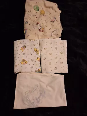 Disney Vintage Classic Winnie The Pooh Crib Sheet And Receiving Blankets • $65.99