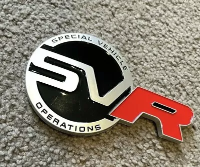 Black/Red SVR Badge For Range Rover Range Rover Sport • $58.45