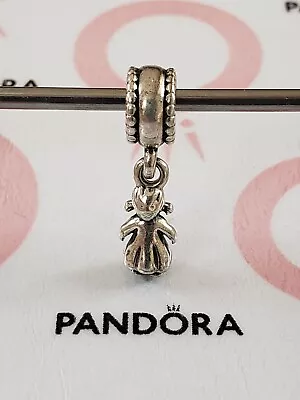 Genuine Pandora Silver Dangle Girl Child Charm 925 ALE • £10