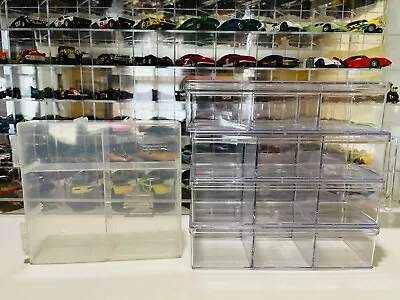 Display Cases For Matchbox Or Slot Cars. 9 Total. Overall Good Condition.   • $35