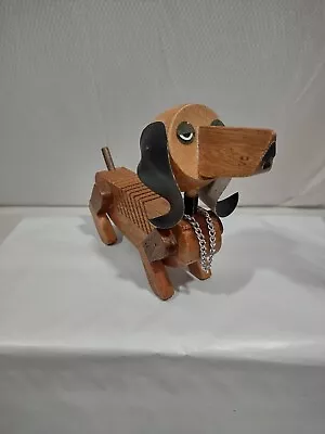 Vintage Dachshund Dog Wood Letter Holder Conesco Frank Meisler Inspired Taiwan • $21