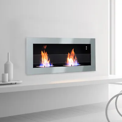 Bio Ethanol Fireplace Burner Warmer Wall Mounted Insert Biofire Heater Stove • £129.95