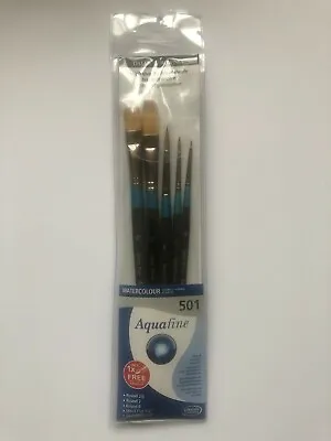 £10 • Buy Daler Rowney Aquafine Watercolour Brush Set - [501]